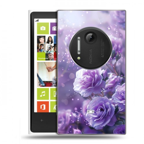 Дизайнерский силиконовый чехол для Nokia Lumia 1020 Розы цветы