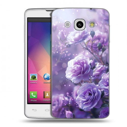 Дизайнерский пластиковый чехол для LG L60 Розы цветы