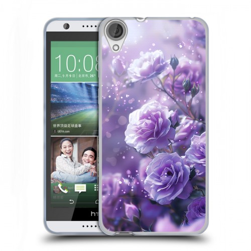 Дизайнерский силиконовый чехол для HTC Desire 820 Розы цветы