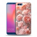 Полупрозрачный дизайнерский пластиковый чехол для Huawei Honor View 10 Розовые розы