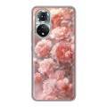 Полупрозрачный дизайнерский силиконовый чехол для Huawei Honor 50 Розовые розы