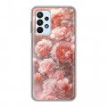 Полупрозрачный дизайнерский силиконовый чехол для Samsung Galaxy A23 Розовые розы