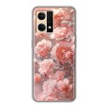 Полупрозрачный дизайнерский силиконовый чехол для OPPO Reno7 Розовые розы