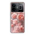 Полупрозрачный дизайнерский пластиковый чехол для Realme GT3 Розовые розы