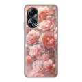 Полупрозрачный дизайнерский силиконовый чехол для OPPO A58 4G Розовые розы