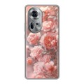 Полупрозрачный дизайнерский пластиковый чехол для OPPO Reno 11 Розовые розы