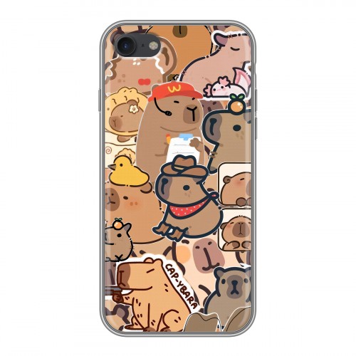 Дизайнерский силиконовый чехол для Iphone 7 капибара
