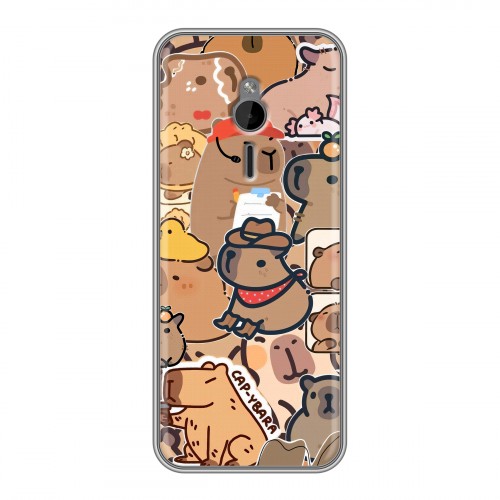 Дизайнерский силиконовый чехол для Nokia 230 капибара