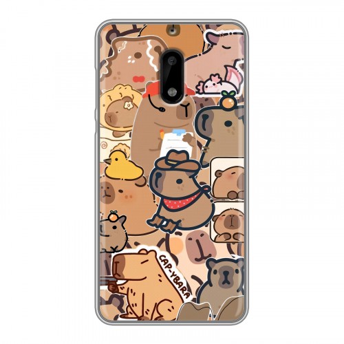 Дизайнерский пластиковый чехол для Nokia 6 капибара