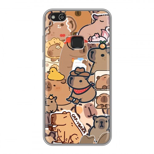 Дизайнерский силиконовый чехол для Huawei P10 Lite капибара