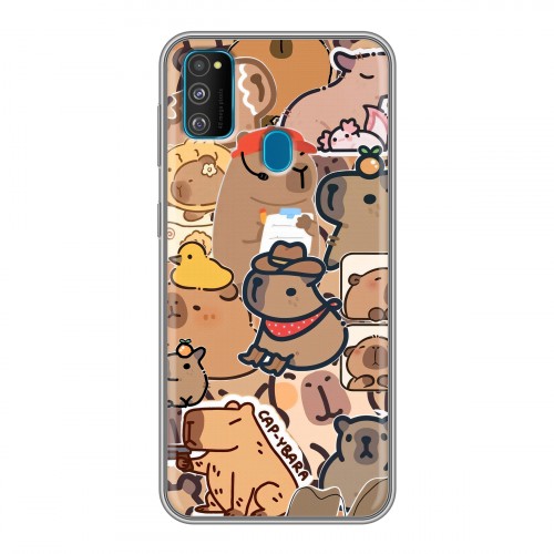 Дизайнерский силиконовый чехол для Samsung Galaxy M30s капибара