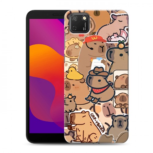 Дизайнерский силиконовый чехол для Huawei Honor 9S капибара