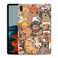 Дизайнерский силиконовый чехол для Samsung Galaxy Tab S7 капибара