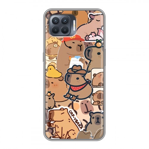 Дизайнерский силиконовый чехол для OPPO Reno4 Lite капибара