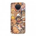 Дизайнерский силиконовый с усиленными углами чехол для Nokia G20 капибара