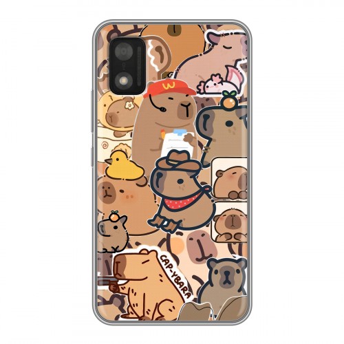 Дизайнерский силиконовый чехол для Itel A17 капибара