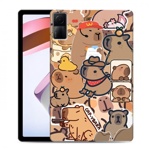 Дизайнерский силиконовый чехол для Xiaomi RedMi Pad капибара