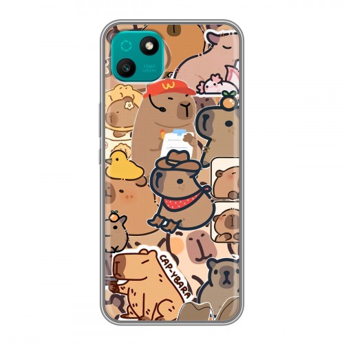 Дизайнерский силиконовый чехол для Wiko T10 капибара