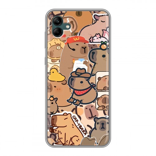 Дизайнерский силиконовый чехол для Samsung Galaxy A04 капибара