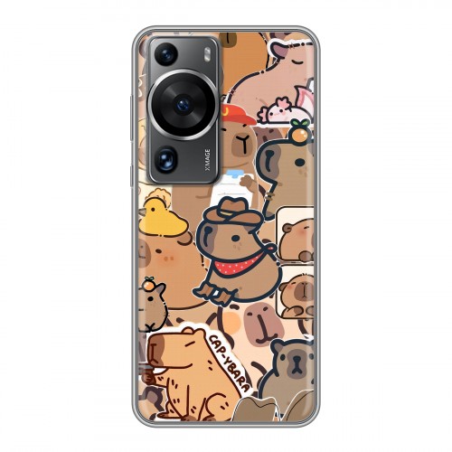 Дизайнерский силиконовый чехол для Huawei P60 капибара