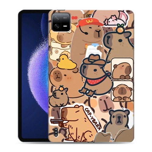 Дизайнерский силиконовый чехол для Xiaomi Pad 6 капибара