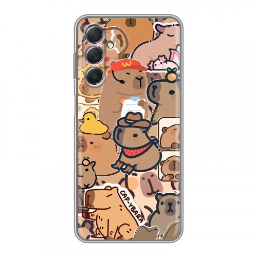 Дизайнерский силиконовый чехол для Samsung Galaxy M54 капибара