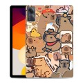 Дизайнерский силиконовый чехол для Xiaomi RedMi Pad SE капибара