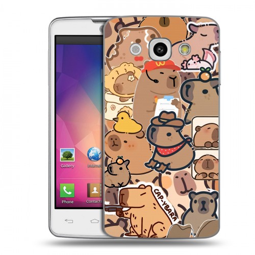Дизайнерский пластиковый чехол для LG L60 капибара