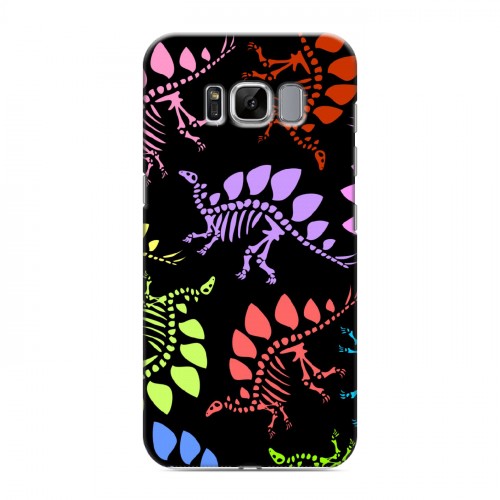 Дизайнерский силиконовый чехол для Samsung Galaxy S8 Узоры динозавров