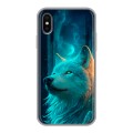 Дизайнерский силиконовый чехол для Iphone x10 бабочки саккура
