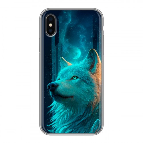 Дизайнерский силиконовый чехол для Iphone x10 бабочки саккура