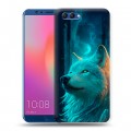 Дизайнерский пластиковый чехол для Huawei Honor View 10 бабочки саккура