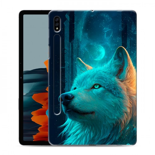 Дизайнерский силиконовый чехол для Samsung Galaxy Tab S7 бабочки саккура