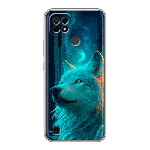 Дизайнерский силиконовый чехол для Realme C21 бабочки саккура