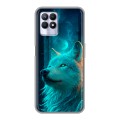 Дизайнерский силиконовый с усиленными углами чехол для Realme 8i бабочки саккура