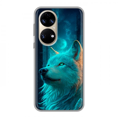 Дизайнерский силиконовый с усиленными углами чехол для Huawei P50 Pro бабочки саккура