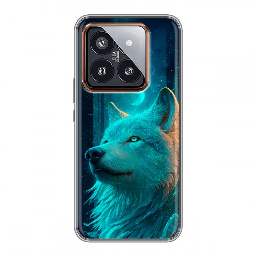 Дизайнерский силиконовый чехол для Xiaomi 14 Pro бабочки саккура