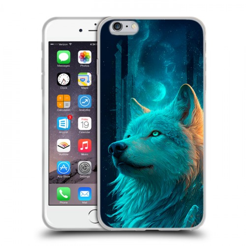 Дизайнерский силиконовый чехол для Iphone 6 Plus/6s Plus бабочки саккура