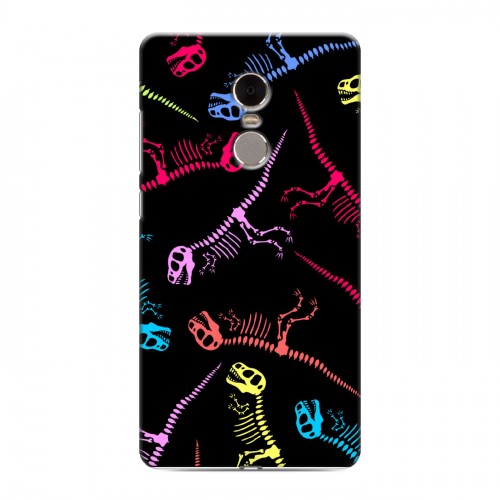 Дизайнерский силиконовый чехол для Xiaomi RedMi Note 4 Узоры динозавров