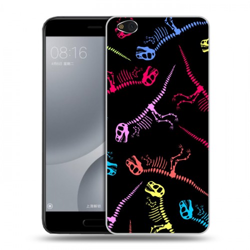 Дизайнерский пластиковый чехол для Xiaomi Mi5C Узоры динозавров