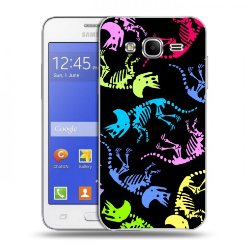 Дизайнерский силиконовый чехол для Samsung Galaxy J7 Узоры динозавров