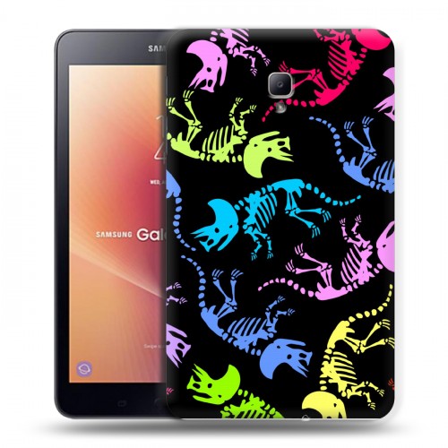 Дизайнерский силиконовый чехол для Samsung Galaxy Tab A 8.0 (2017) Узоры динозавров