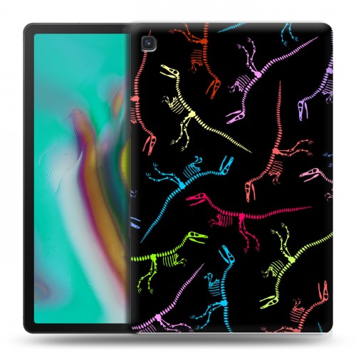 Дизайнерский силиконовый чехол для Samsung Galaxy Tab S5e Узоры динозавров