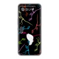 Дизайнерский пластиковый чехол для ASUS ROG Phone 7 Узоры динозавров