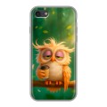 Дизайнерский силиконовый чехол для Iphone 7 сова
