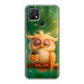 Дизайнерский силиконовый чехол для OPPO A15 сова