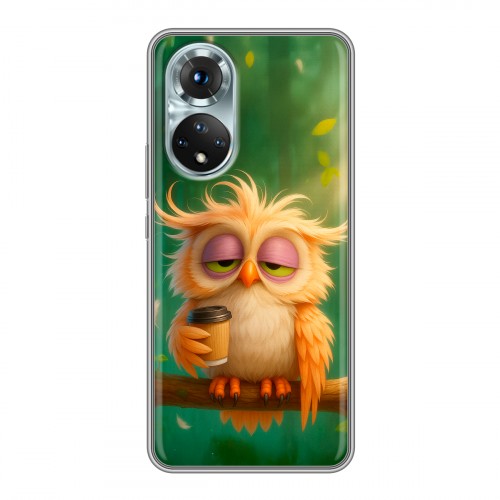 Дизайнерский силиконовый чехол для Huawei Honor 50 сова