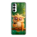 Дизайнерский силиконовый чехол для Tecno Pova 3 сова