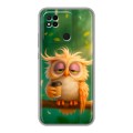 Дизайнерский силиконовый чехол для Xiaomi Redmi 10A сова
