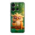Дизайнерский силиконовый чехол для Infinix Smart 7 сова